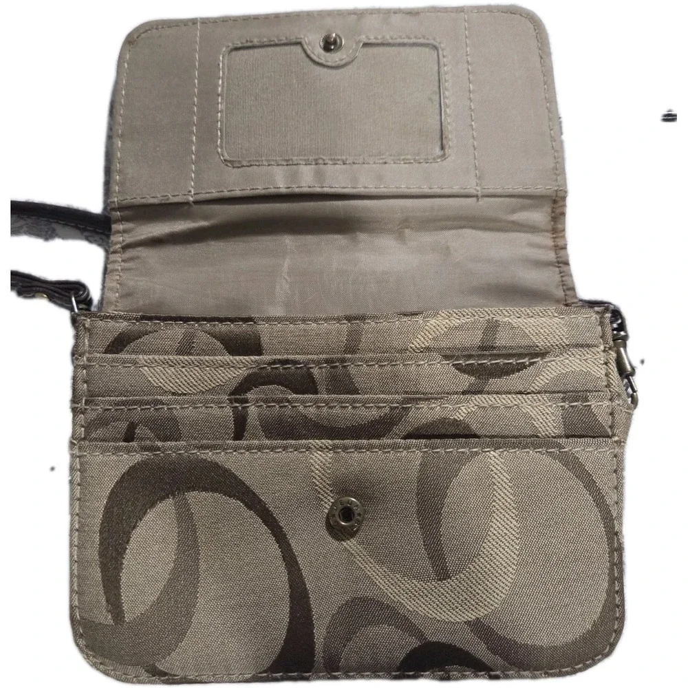 Wallet Crossbody Purse, Brown & Tan